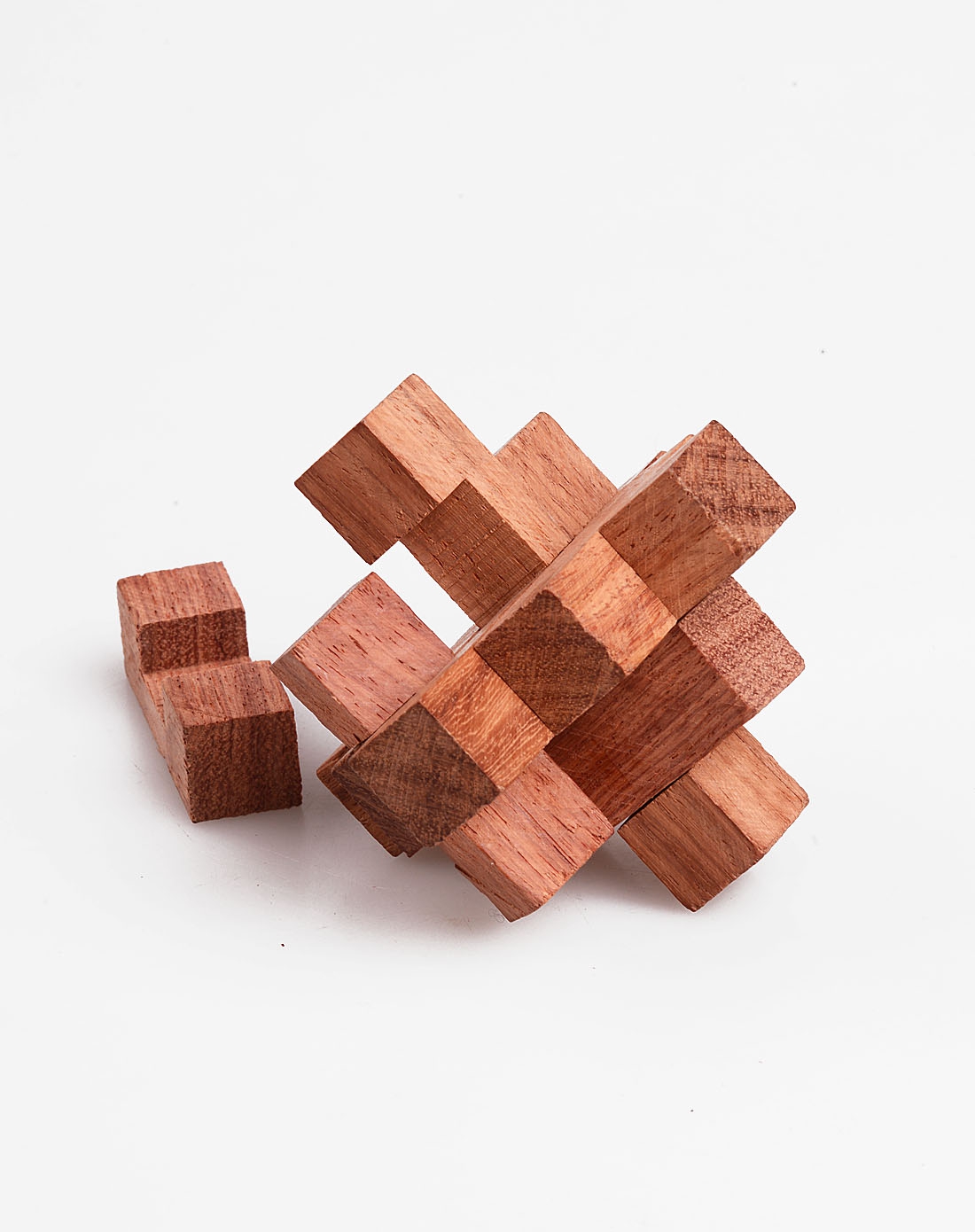 草花梨九根鲁班锁