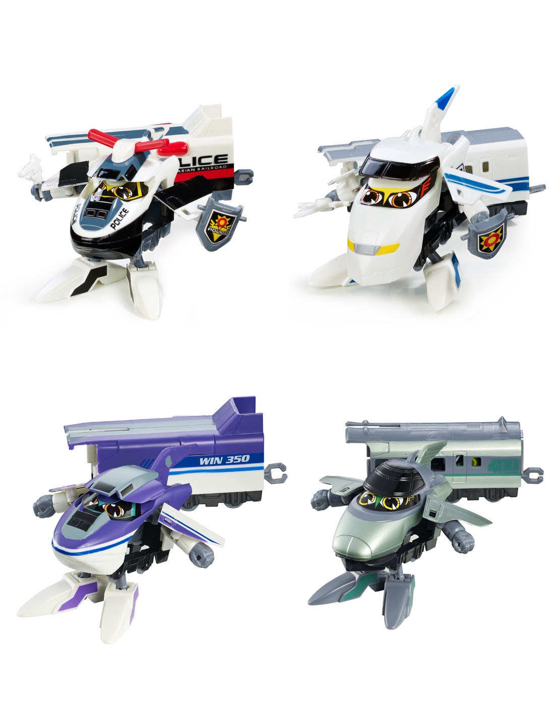 铁胆火车侠希望号/使者号/窥探号/警官号组合 xy9928-bw