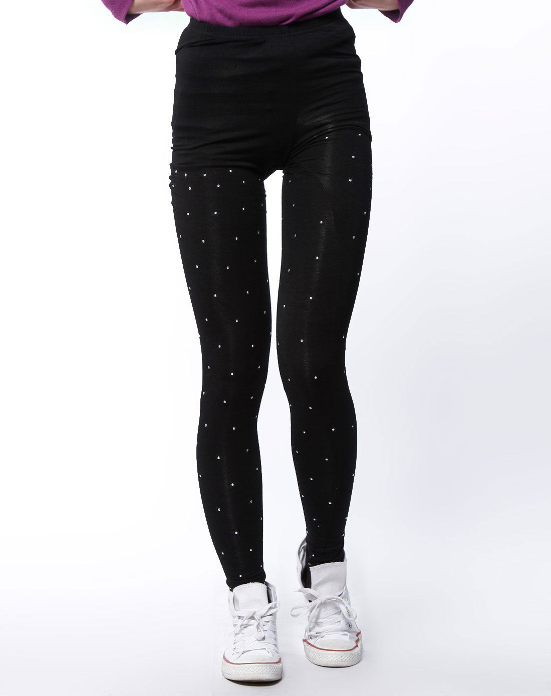 googol<em>女款</em>纯黑色<em>打底裤</em>77a39801-20e