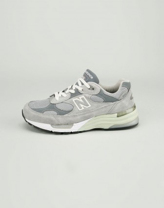 新百伦new balance-女款灰色网面贴字运动鞋
