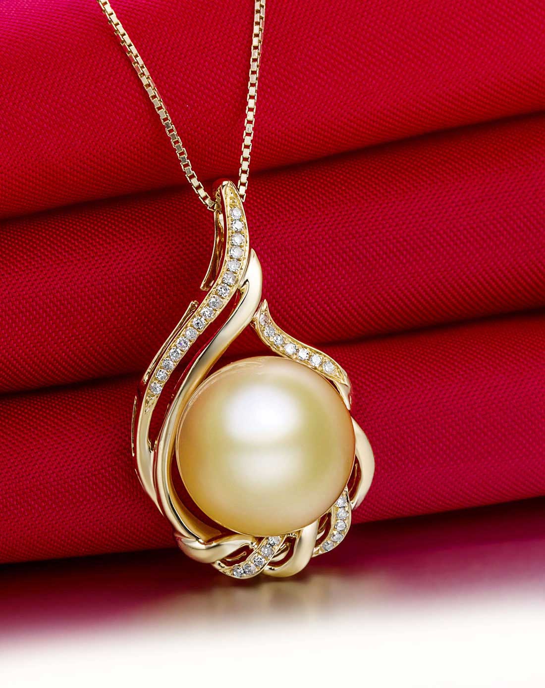 3mm南洋金珍珠吊坠