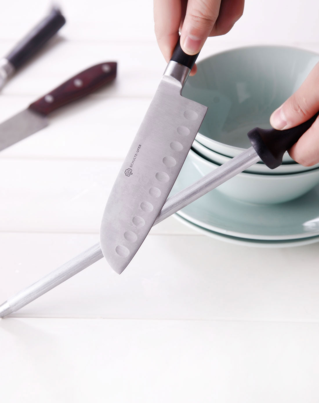 韩国House Sense家居用品专场不锈钢尾钩柄磨刀棒9寸HS409015701_唯品会