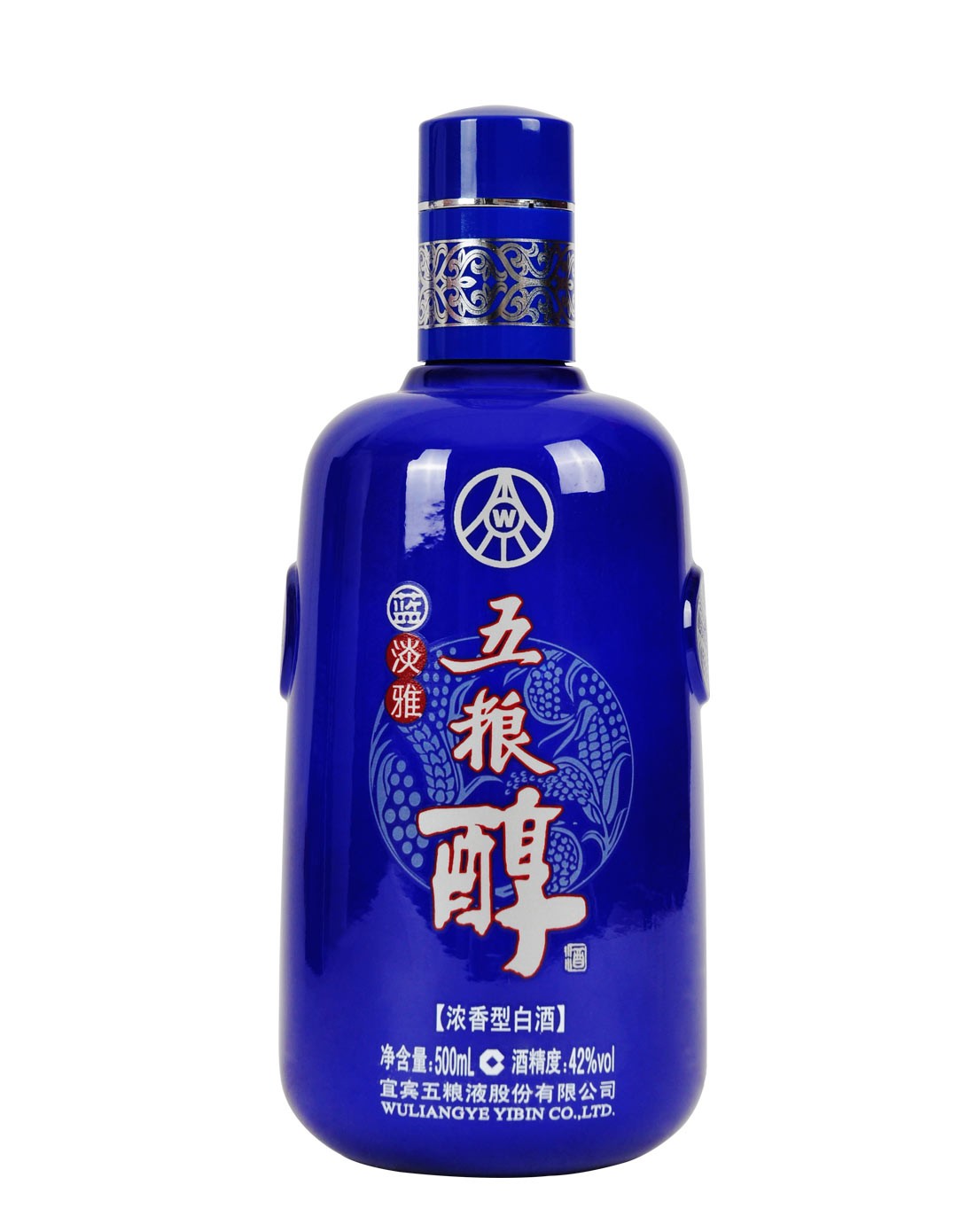 五粮液 五粮醇蓝淡雅42°浓香型白酒500ml