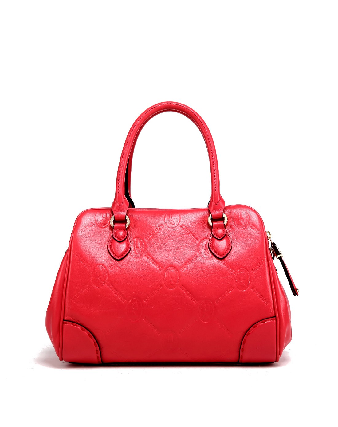 圣积Saint Jack男女包女款红色意大利进口头层