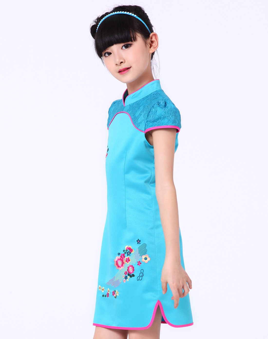 新款女式中国风连衣裙复古民国风改良无袖立领长款旗袍S-XXL-阿里巴巴