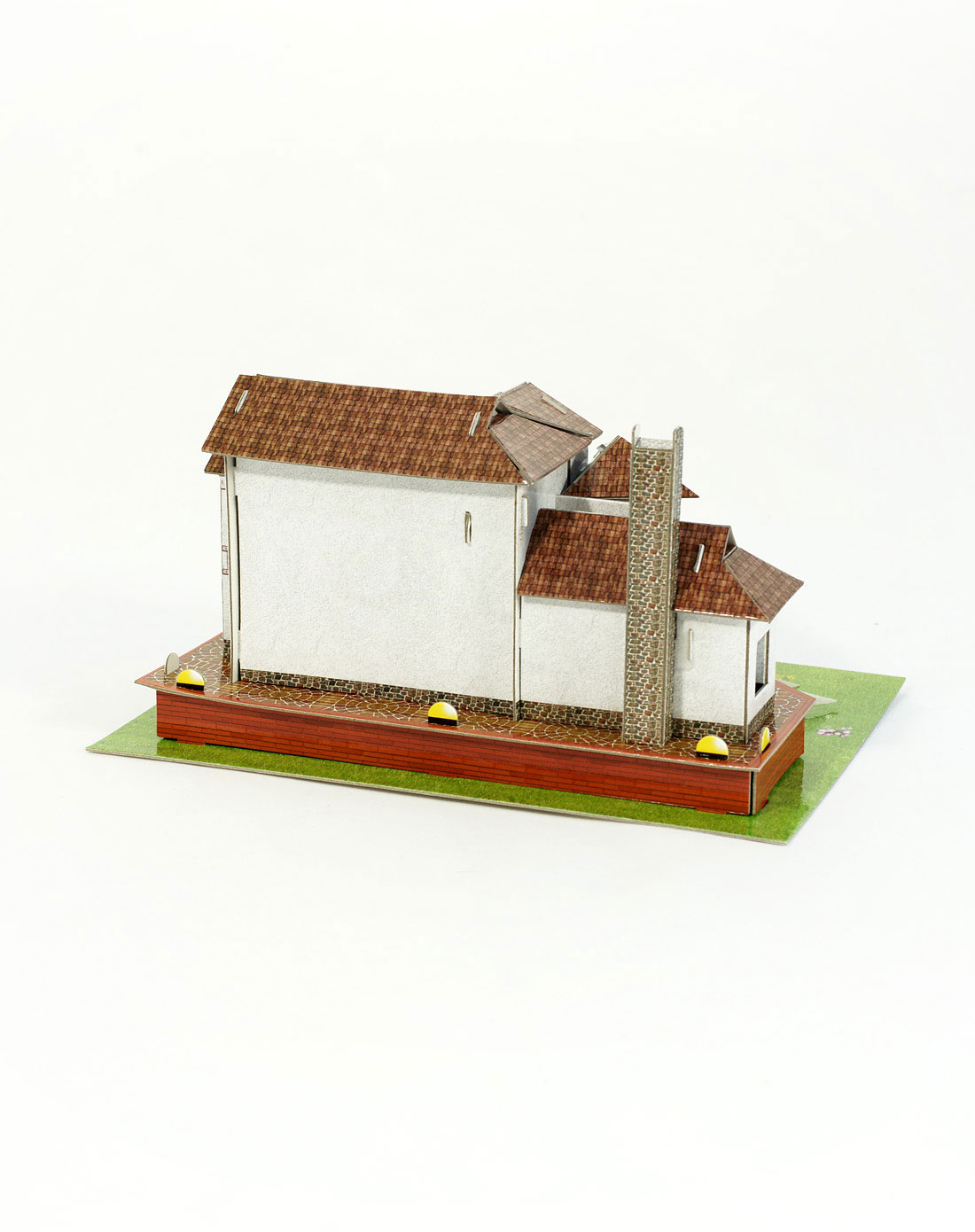 3d纸板建筑模型拼装