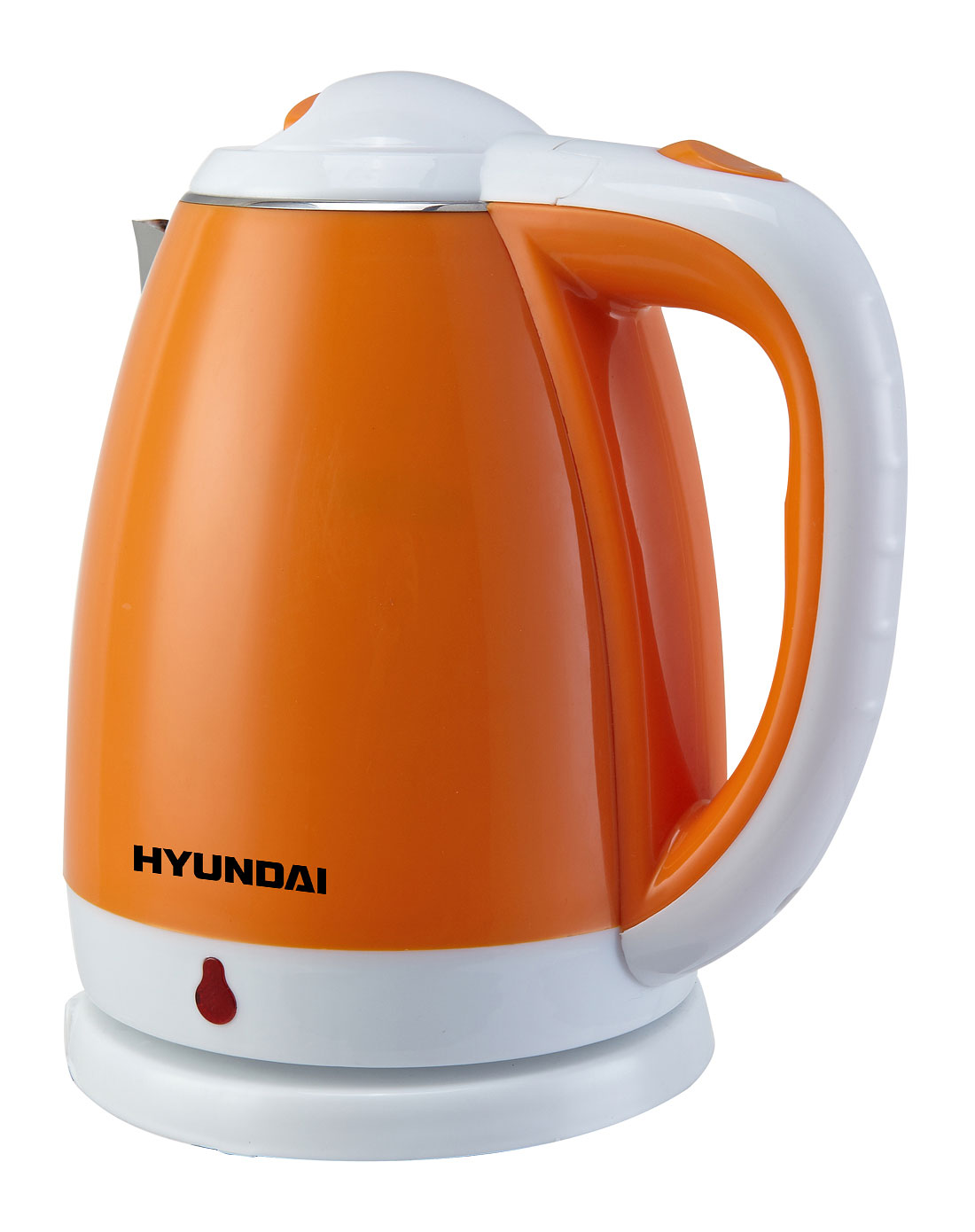 现代hyundai电器专场-橙/白色电热水壶1.8l