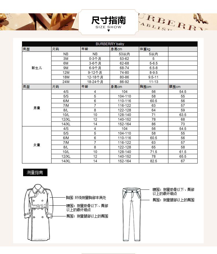 选购时,请综合参考尺码表中各项参数,有助于你选择到更合适的尺码.