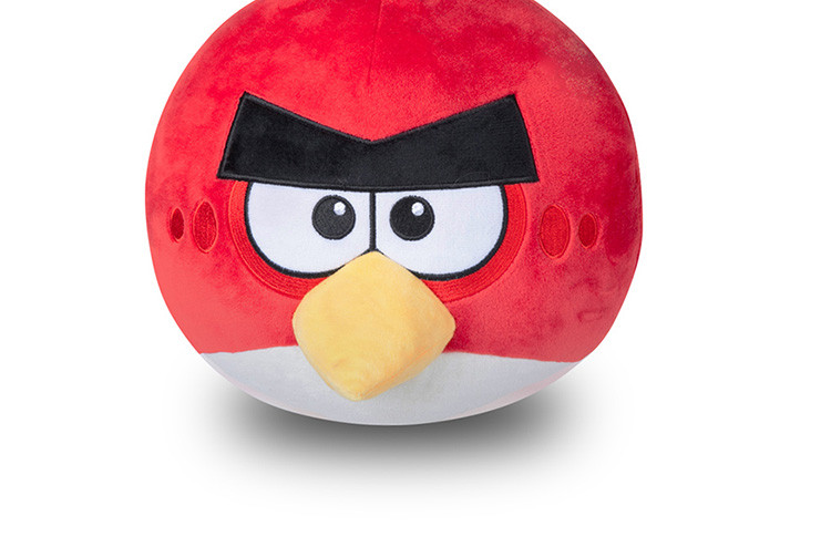 angrybirds愤怒的小鸟10寸红鸟毛绒公仔