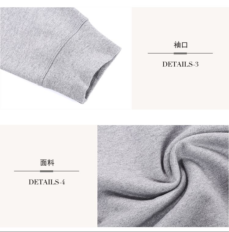 burberry男士浅灰色休闲套头卫衣
