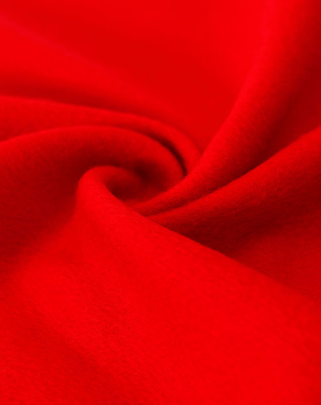 中国红纯色厚款围巾