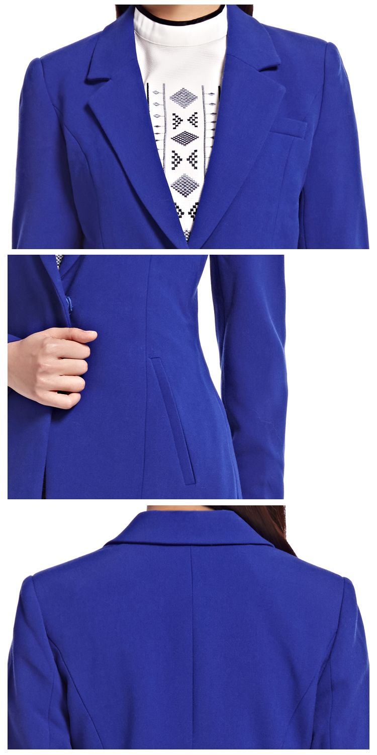 宝蓝净色气质西服