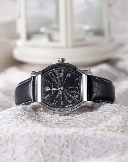 mile Chouriet 当代奢华系列黑色表盘罗马数字时