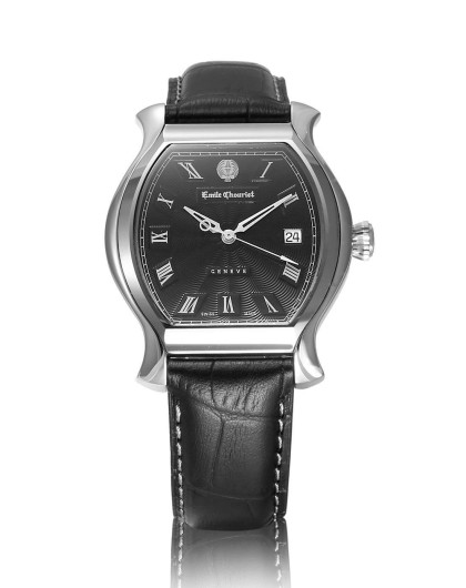 mile Chouriet 当代奢华系列黑色表盘罗马数字时
