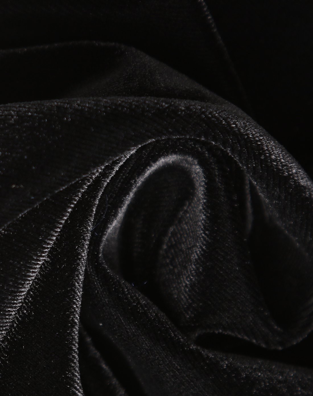 giorgio armani女款黑色水钻装饰拼接天鹅绒吊带连衣裙