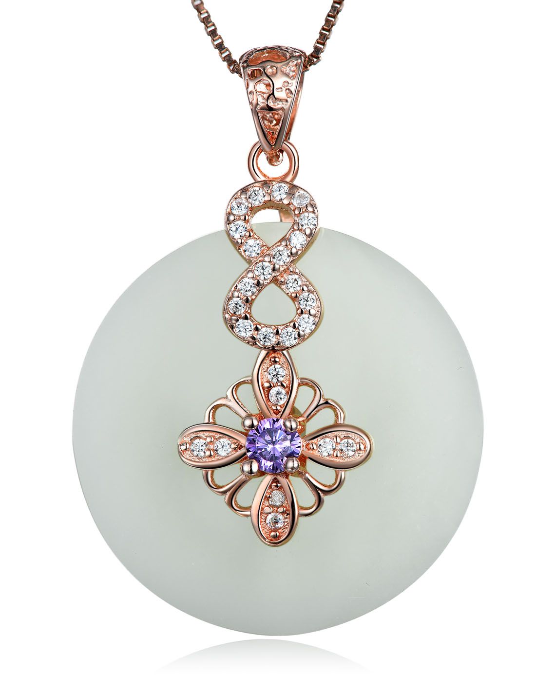 喜钻珠宝专场新品时尚和田玉吊坠UUJ9669_唯