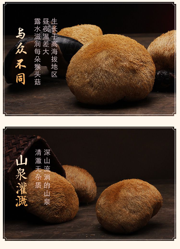 金唐-鲜美菌菇专场猴头菇100g(2件起售)6922351501057