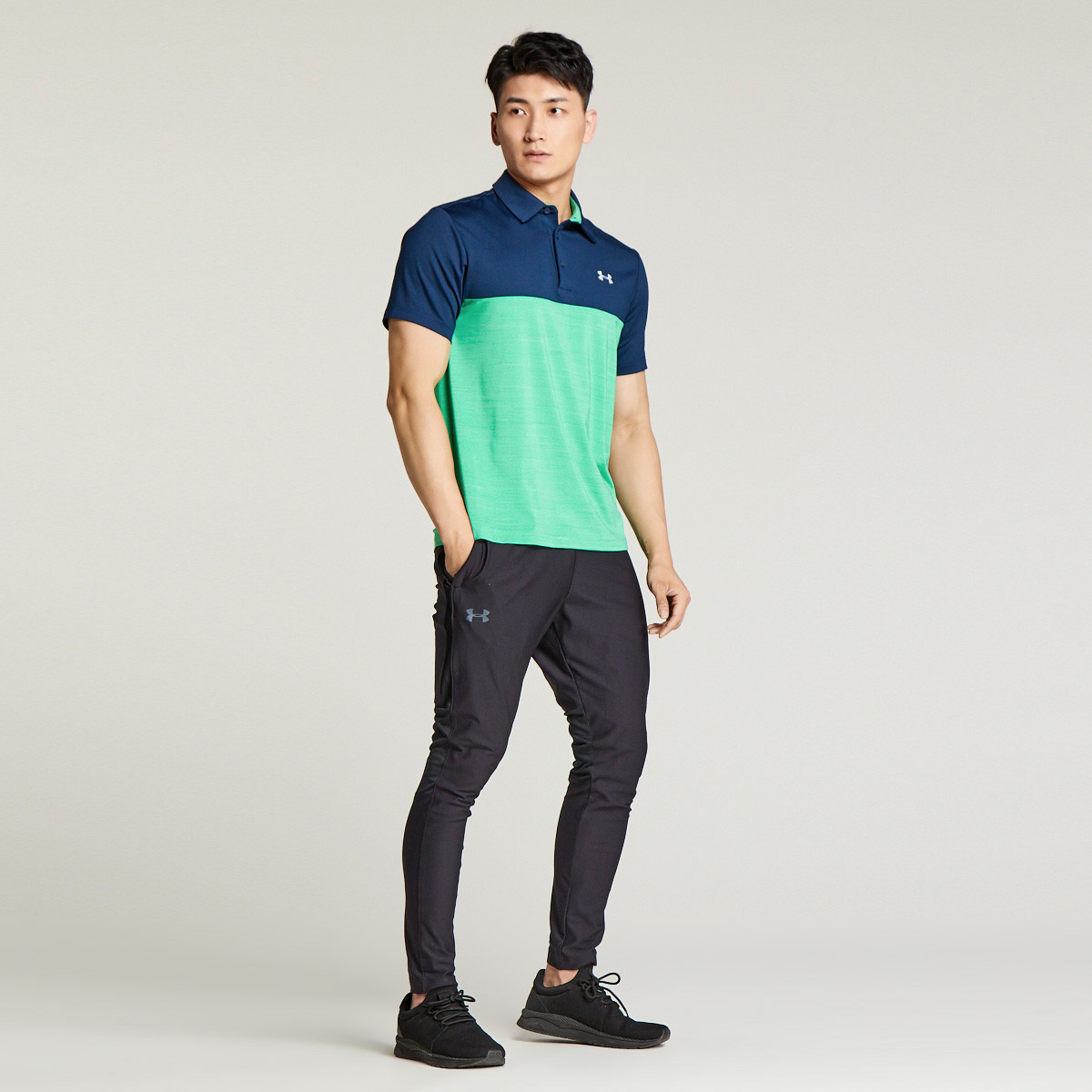 排汗弹力 男款短袖polo衫 heat gear