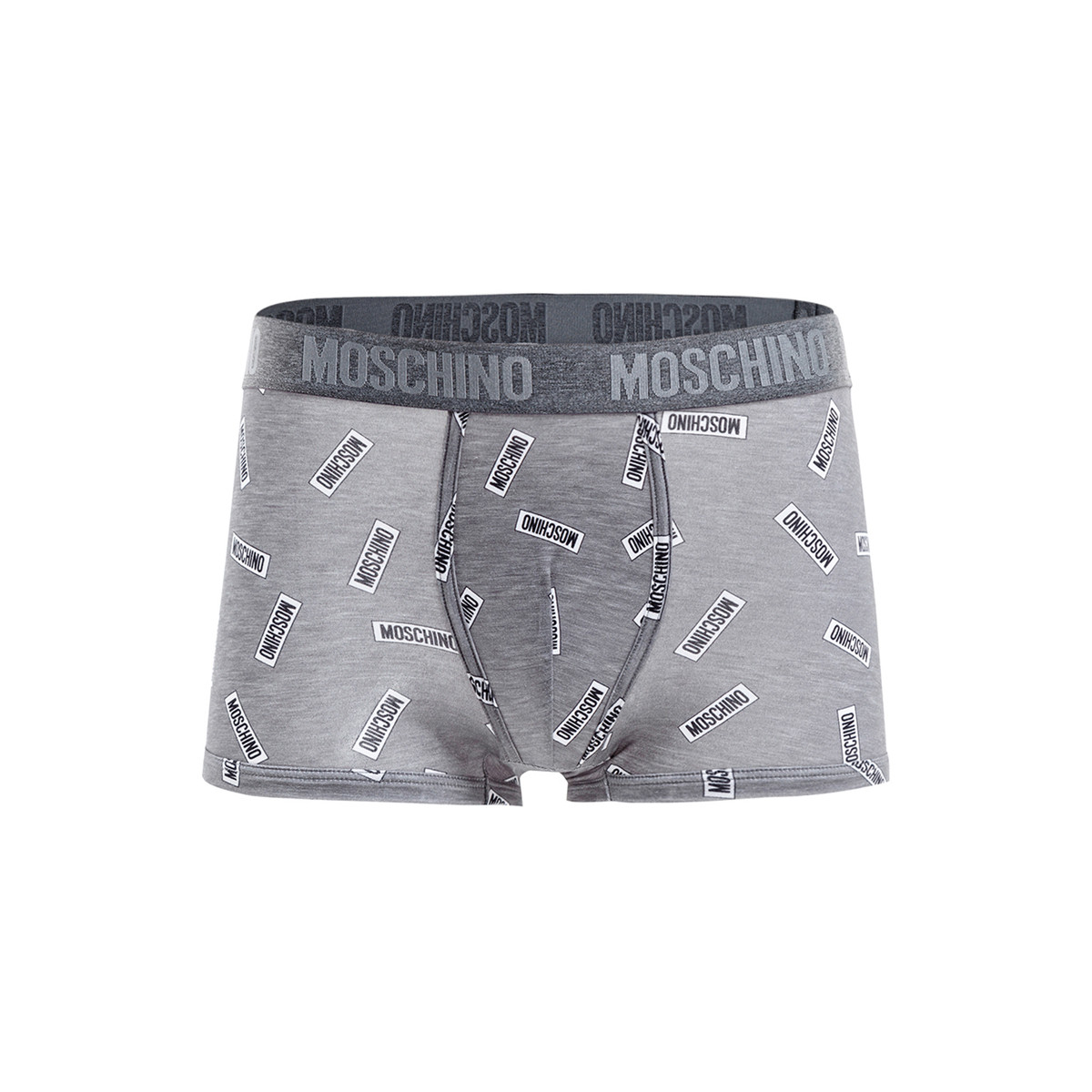 默斯奇诺moschino 男士潮流logo款四角内裤a4736-3