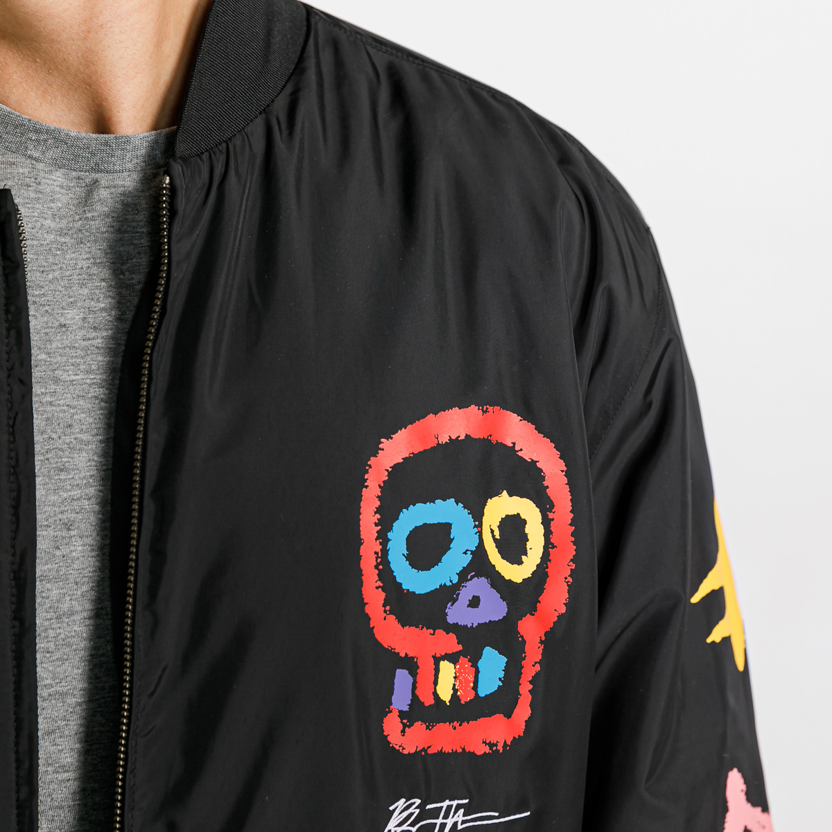 puma x bt 男款防风潮搭印图双面穿长袖棉外套