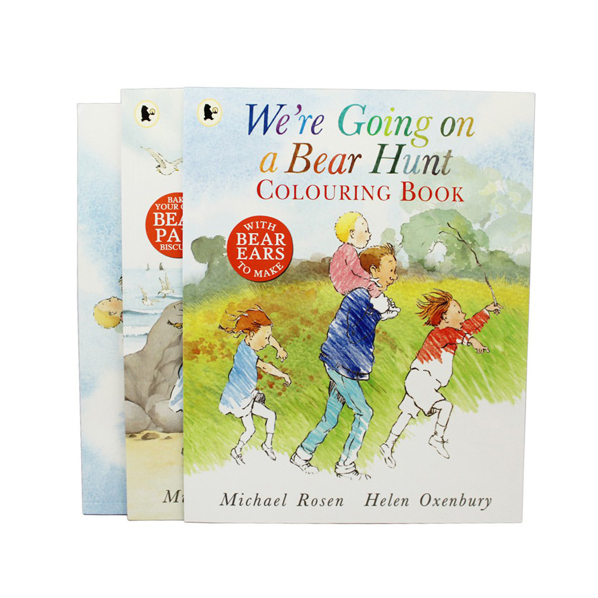 英文绘本we"re goingonabearhunt全3册