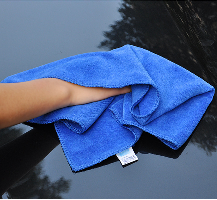 汽车洗车毛巾擦车吸水专用毛巾蓝色不掉毛擦玻璃大抹布汽车用品