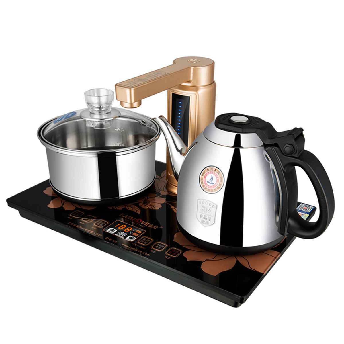 金灶电茶壶 全智能自动上水电热水壶 台嵌两用冲茶壶