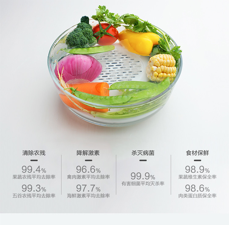 华帝果蔬消毒清洗机家用洗菜机去农药残留多功能全自动食材消毒机