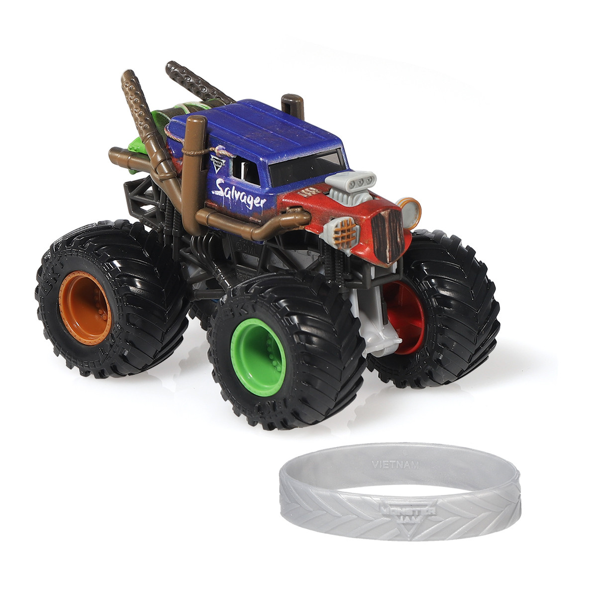 monsterjam怪兽大脚车儿童小汽车玩具男女孩合金四驱惯性越野赛车