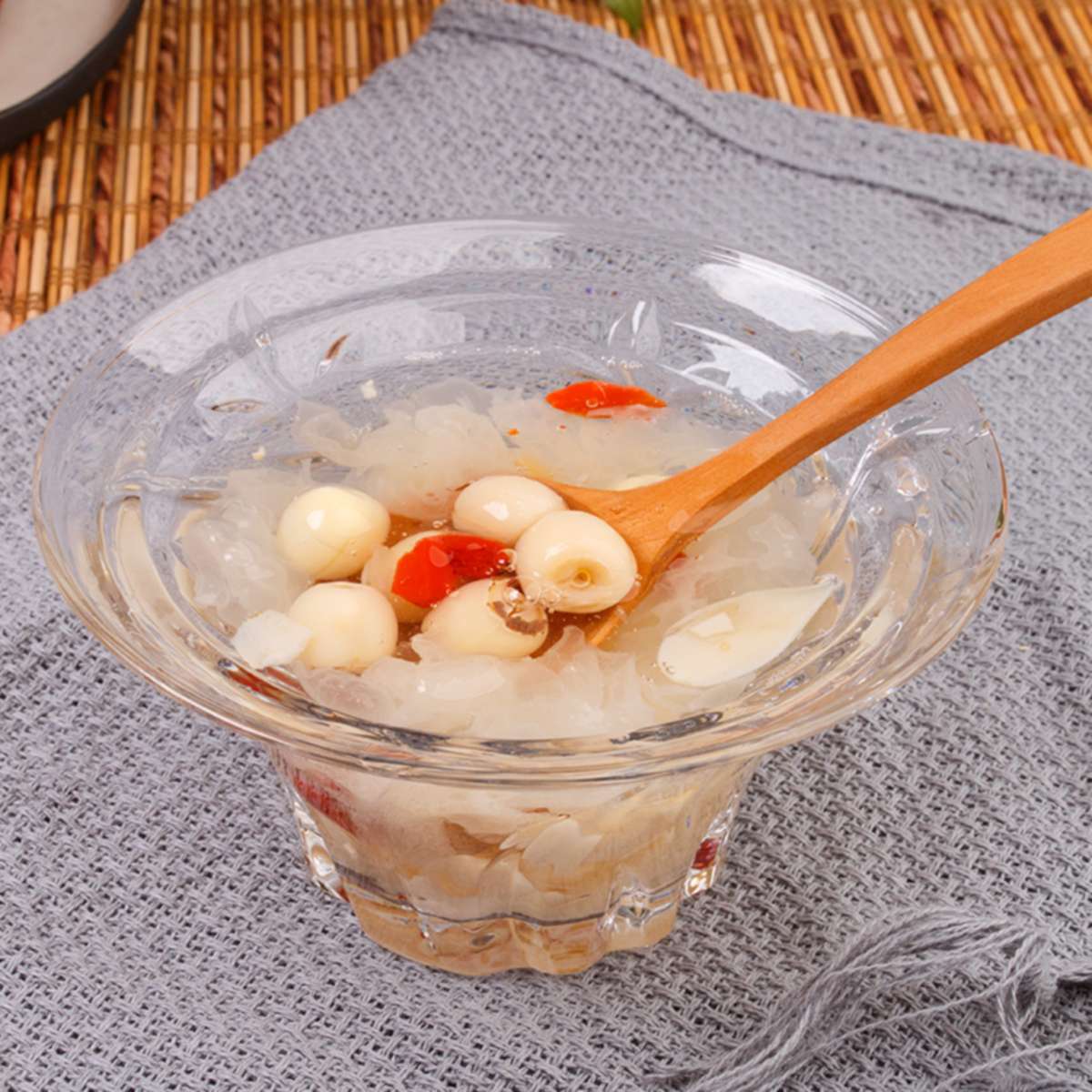 去莲子心磨皮白莲湘莲150g/袋 易煮易糯 银耳莲子羹