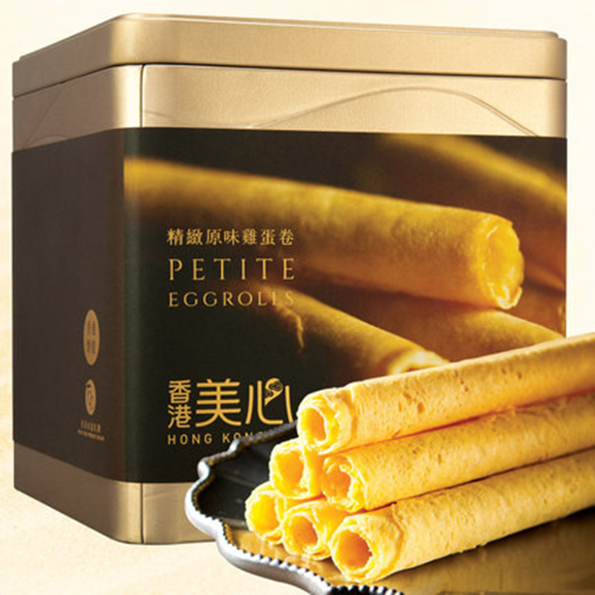 美心食品旗舰店 香港进口美心精致原味鸡蛋卷36条礼盒礼包饼干糕点