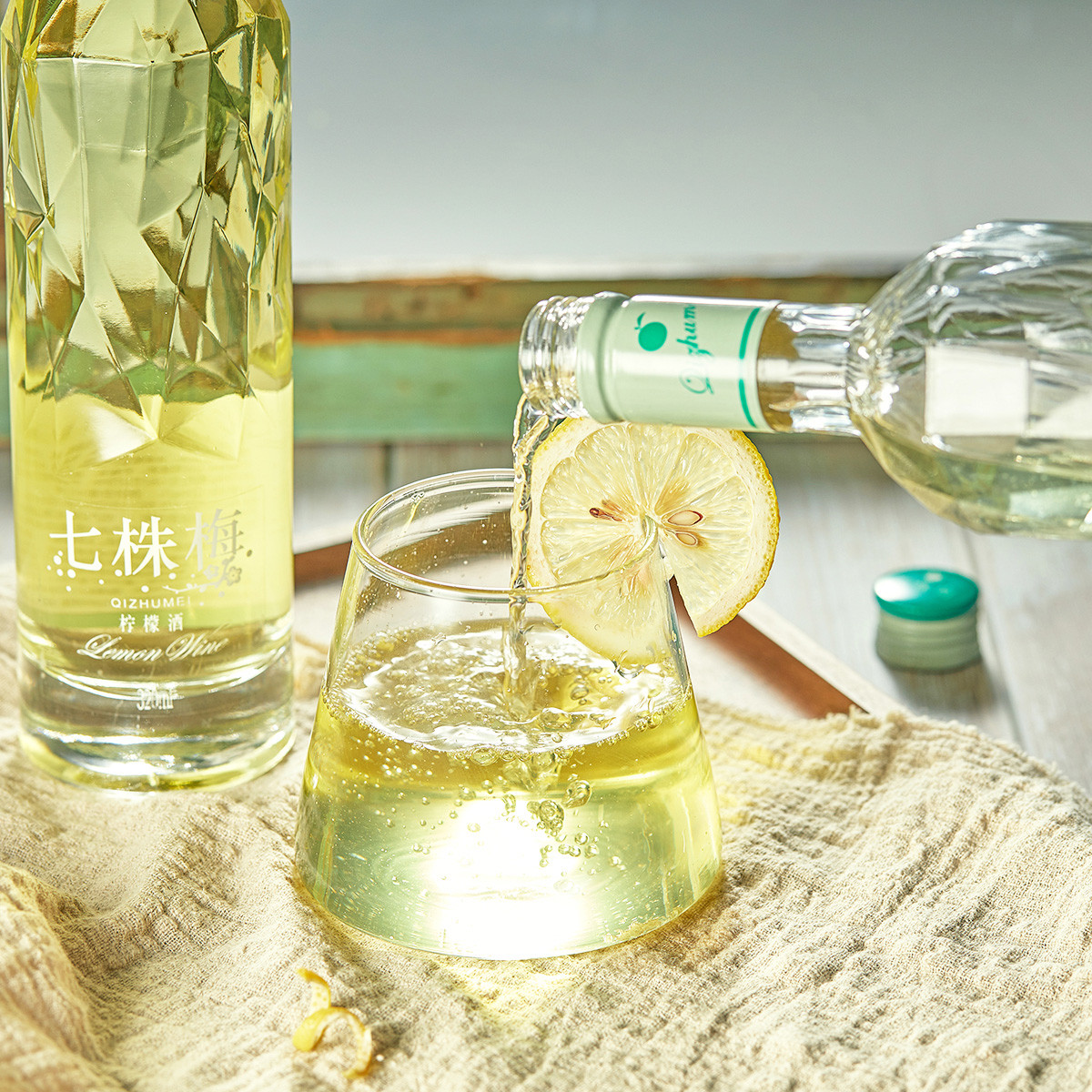 七株梅 女士低度柠檬酒320ml*6支/组 果味酒甜酒