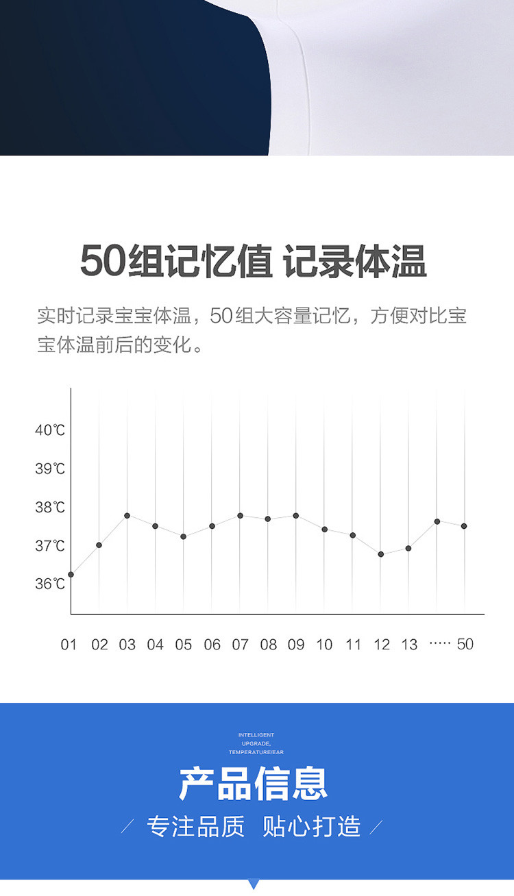 可孚电子体温计语音红外线精准额温枪医用儿童婴儿宝宝温度计