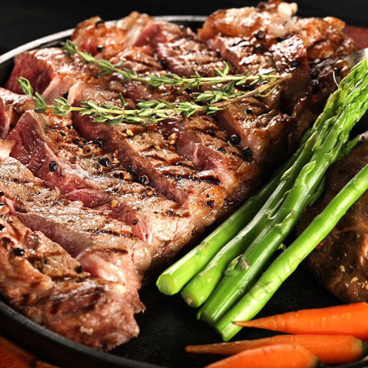 原切板腱牛排200g*4 新鲜牛扒原肉牛排西冷