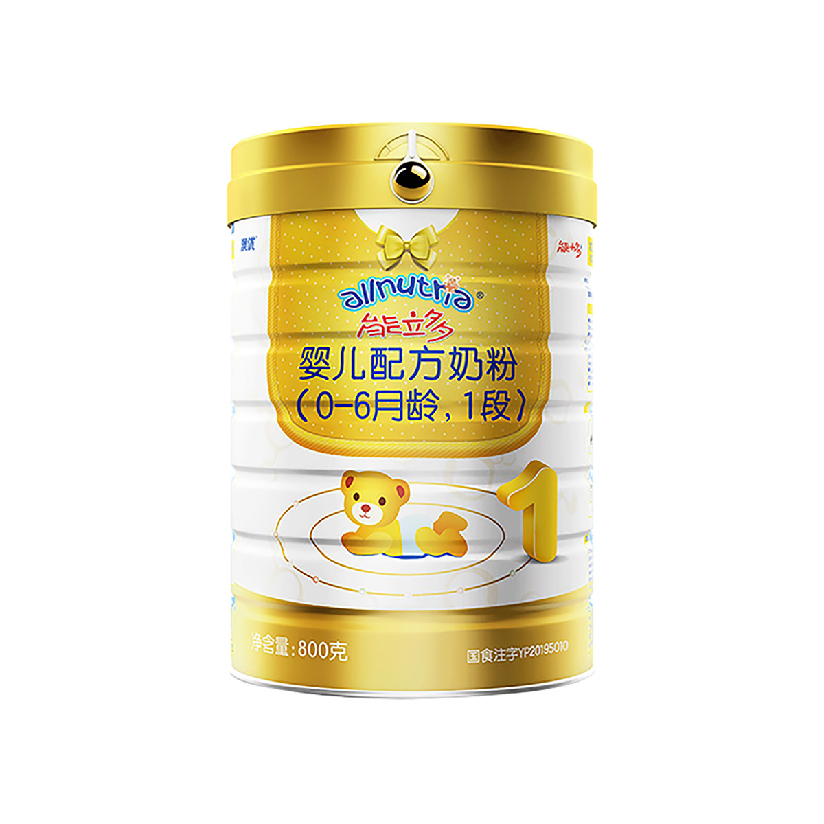 澳优 奶粉g4能力多(新包装能立多)幼儿配方奶粉1段800g