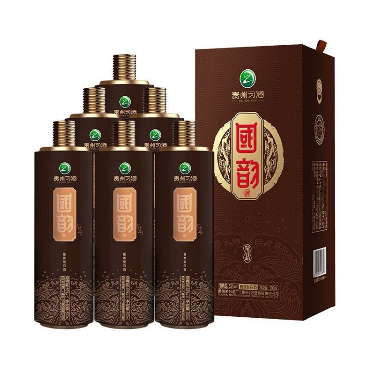 茅台集团 习酒国韵精品 53度酱香型白酒 500ml*6瓶 整箱装