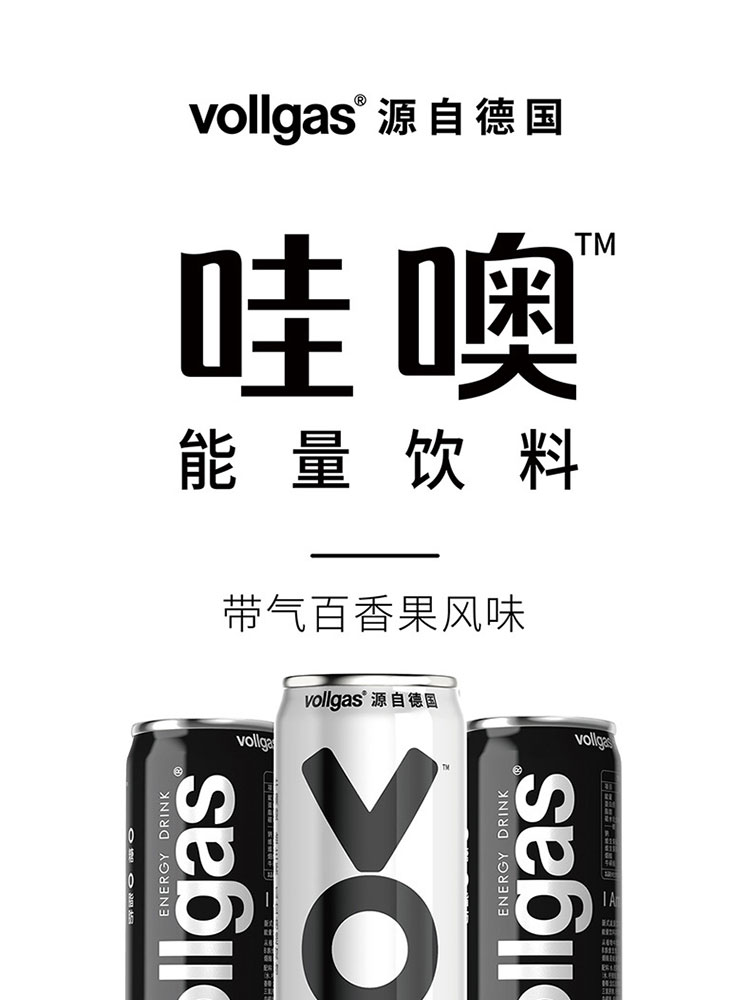 德国vollgas哇噢能量 维生素运动功能性饮料 330ml*12罐