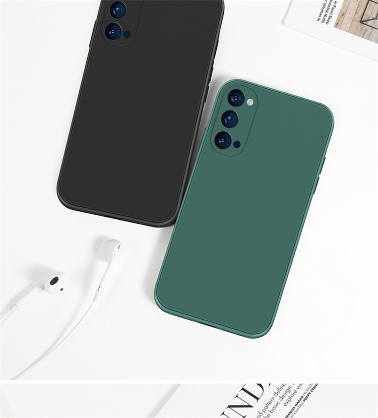 oppo reno4se液态手机壳reno3pro直边硅胶软壳reno4pro 5g保护套