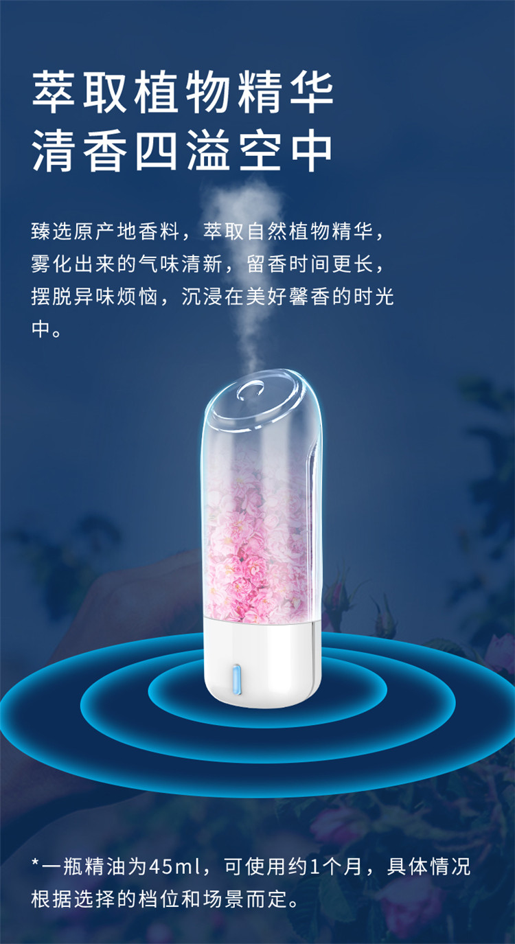 小白香薰机家用蓝牙app控制喷香机空气清新剂卫生间除臭扩香机