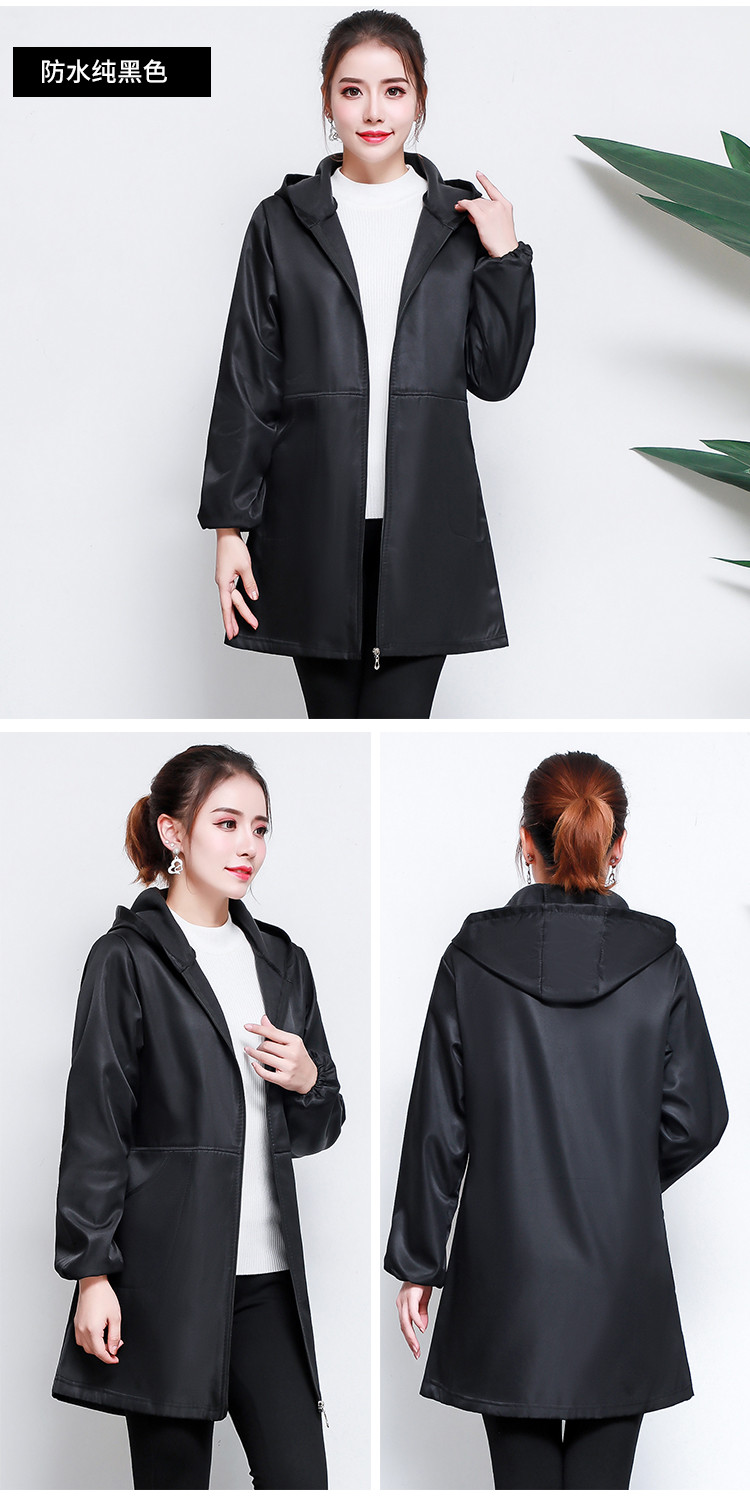 羽绒服罩衣成人女士冬季防水工作服长袖加绒加厚保暖