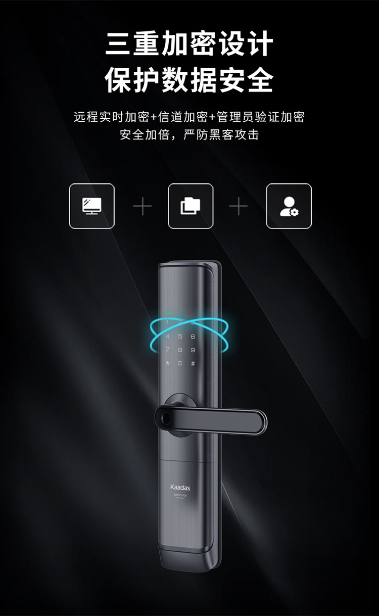 凯迪仕s110密码锁智能锁家用防盗门指纹锁电子门锁wifi电子门锁