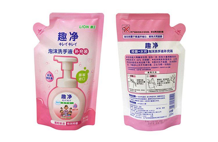 狮王(lion)趣净泡沫洗手液套装柠檬香250ml*1瓶 爽肤香200ml*3袋