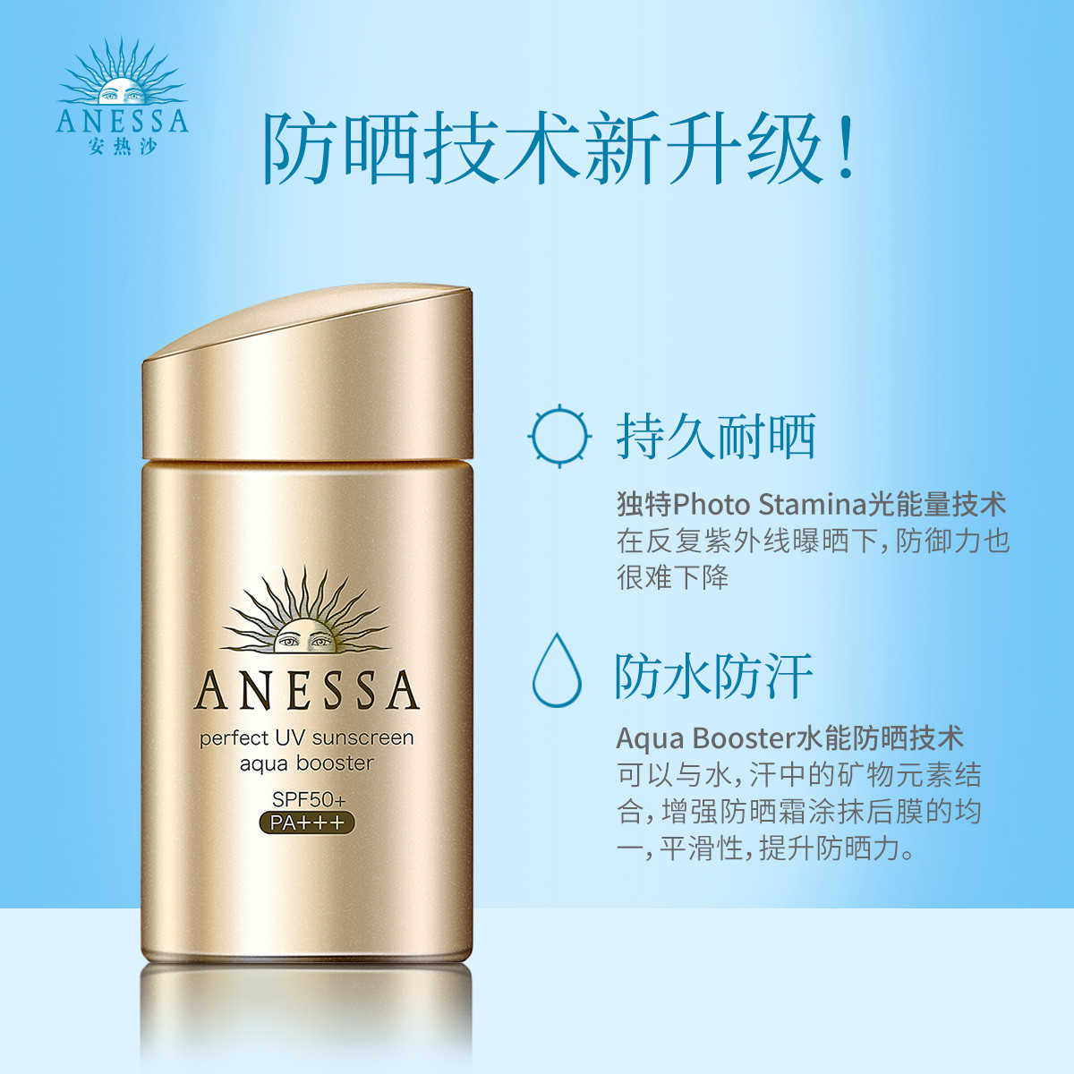 安热沙anessa水能户外防晒乳60ml