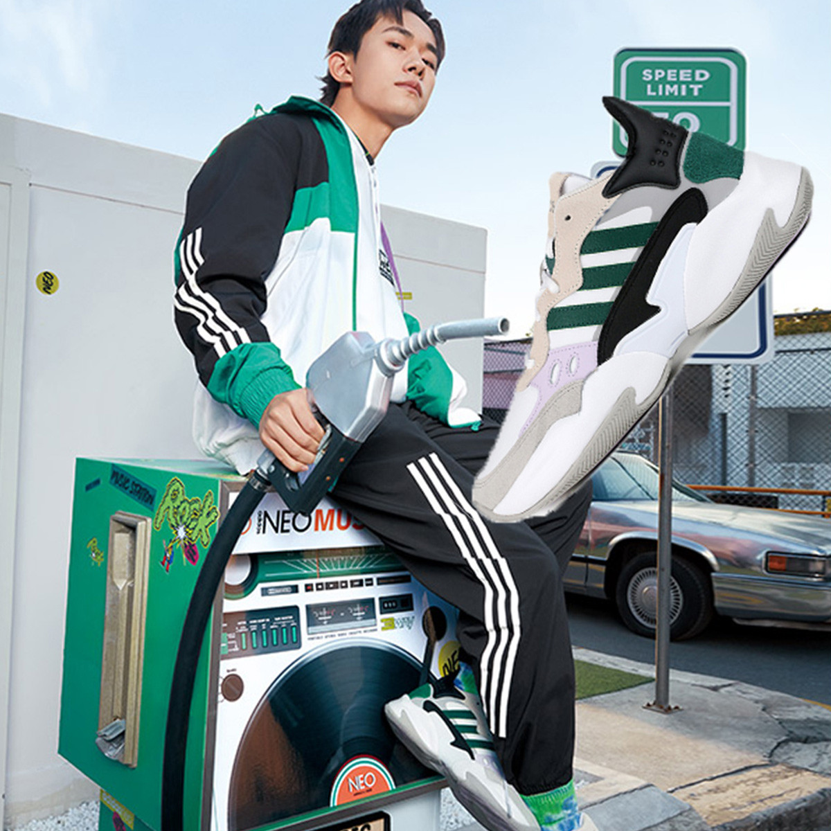 易烊千玺同款 neo streetspirit 男式复古运动休闲老爹鞋篮球鞋