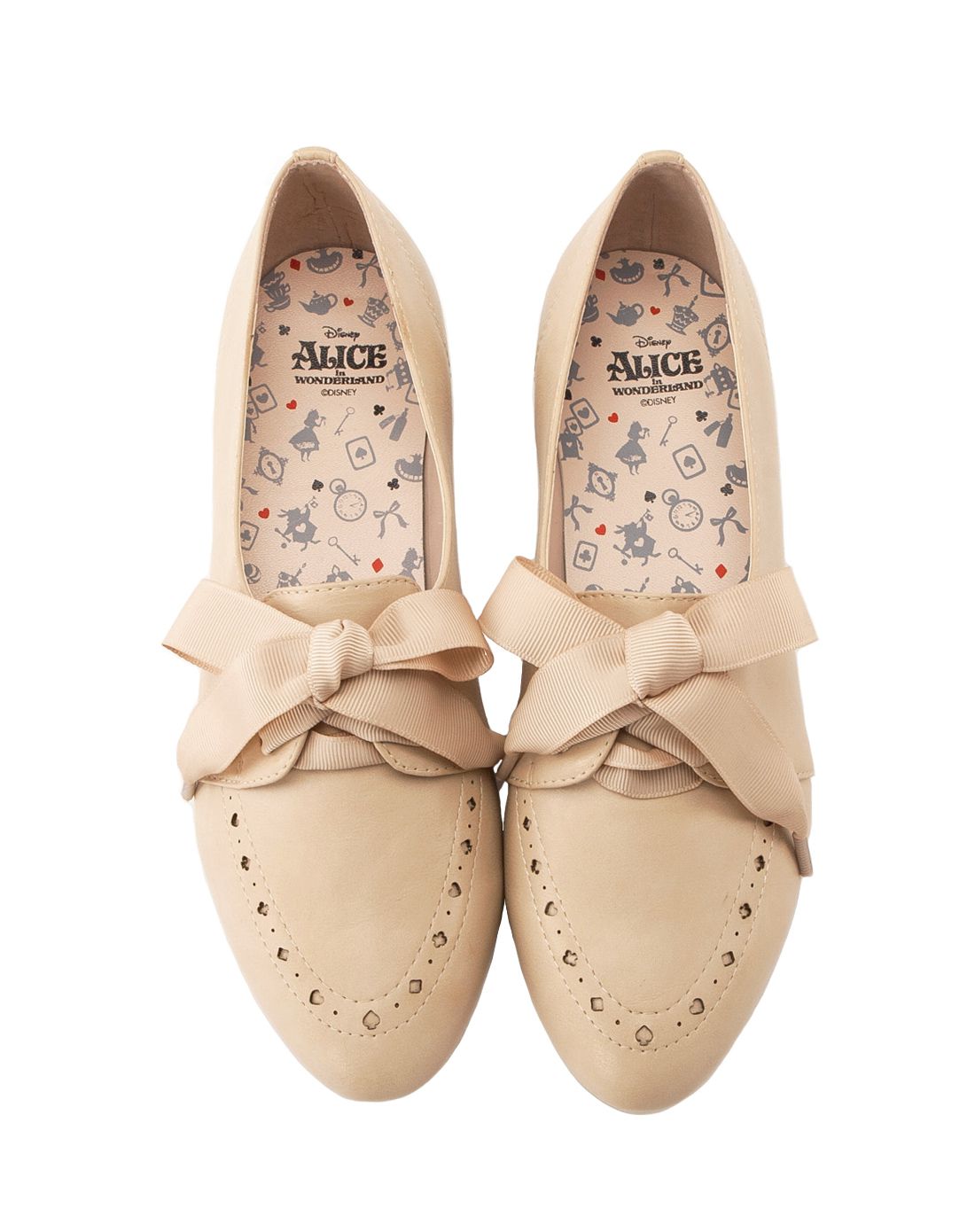 迪士尼合作系列--grace gift女鞋专场 迪士尼联名蝴蝶结休闲深口单鞋