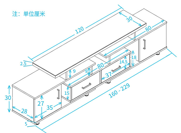 时尚电视柜简约现代客厅电视柜大小户型电视柜