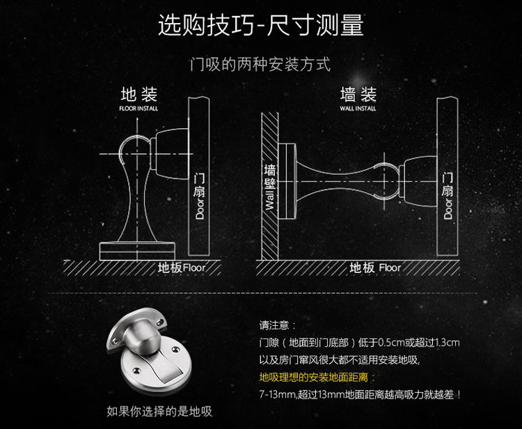 304不锈钢门吸合页3片装套餐