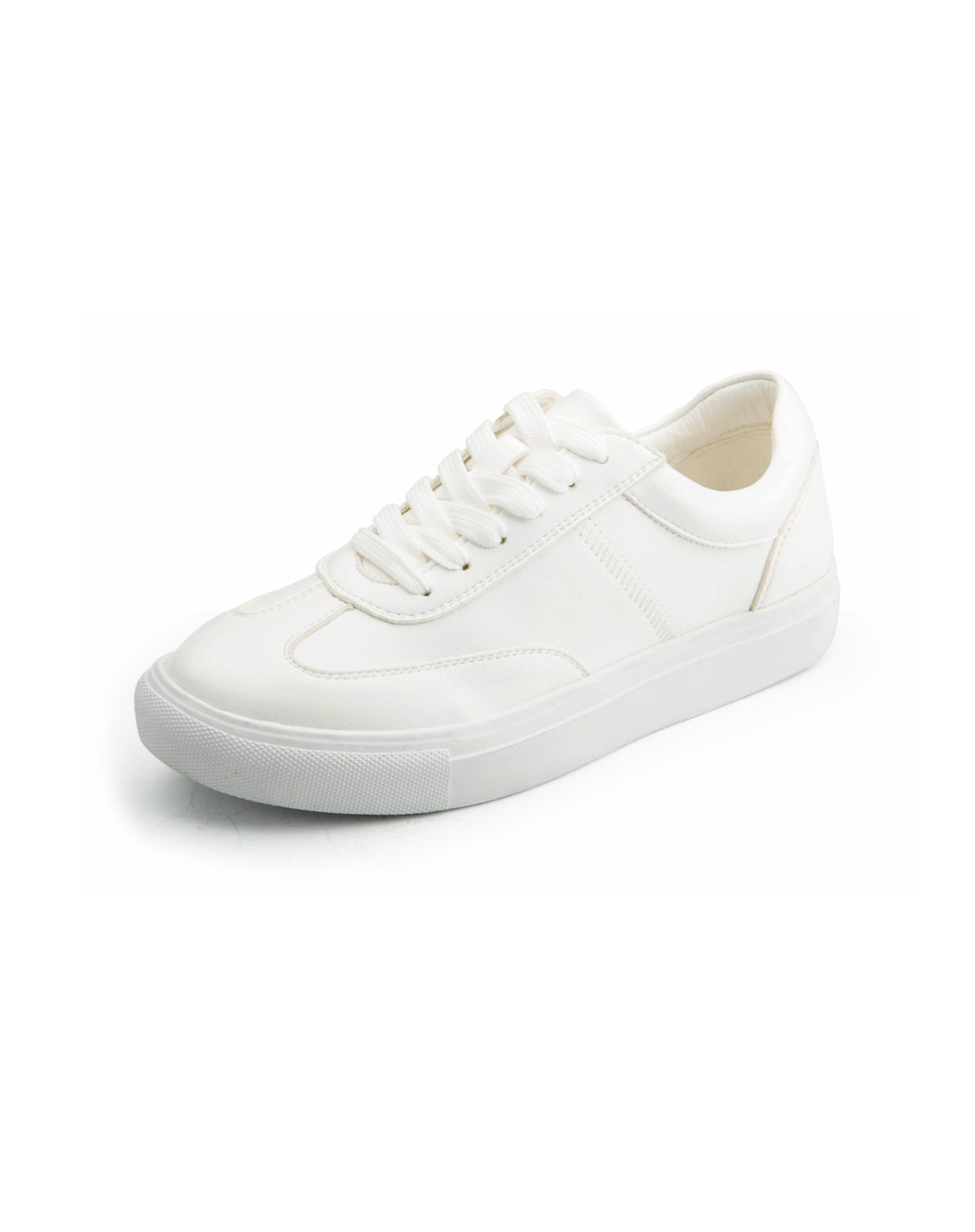 lftrend2017唯品特供潮流白系带休闲单鞋小白鞋