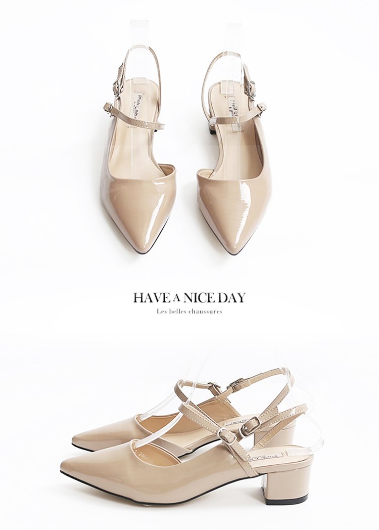 grace gift女鞋专场 2017优雅尖头后空中粗跟玛丽珍凉鞋  品牌名称