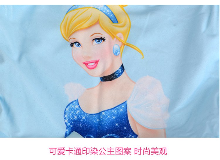 迪士尼闪光银粉公主原型裙泳衣